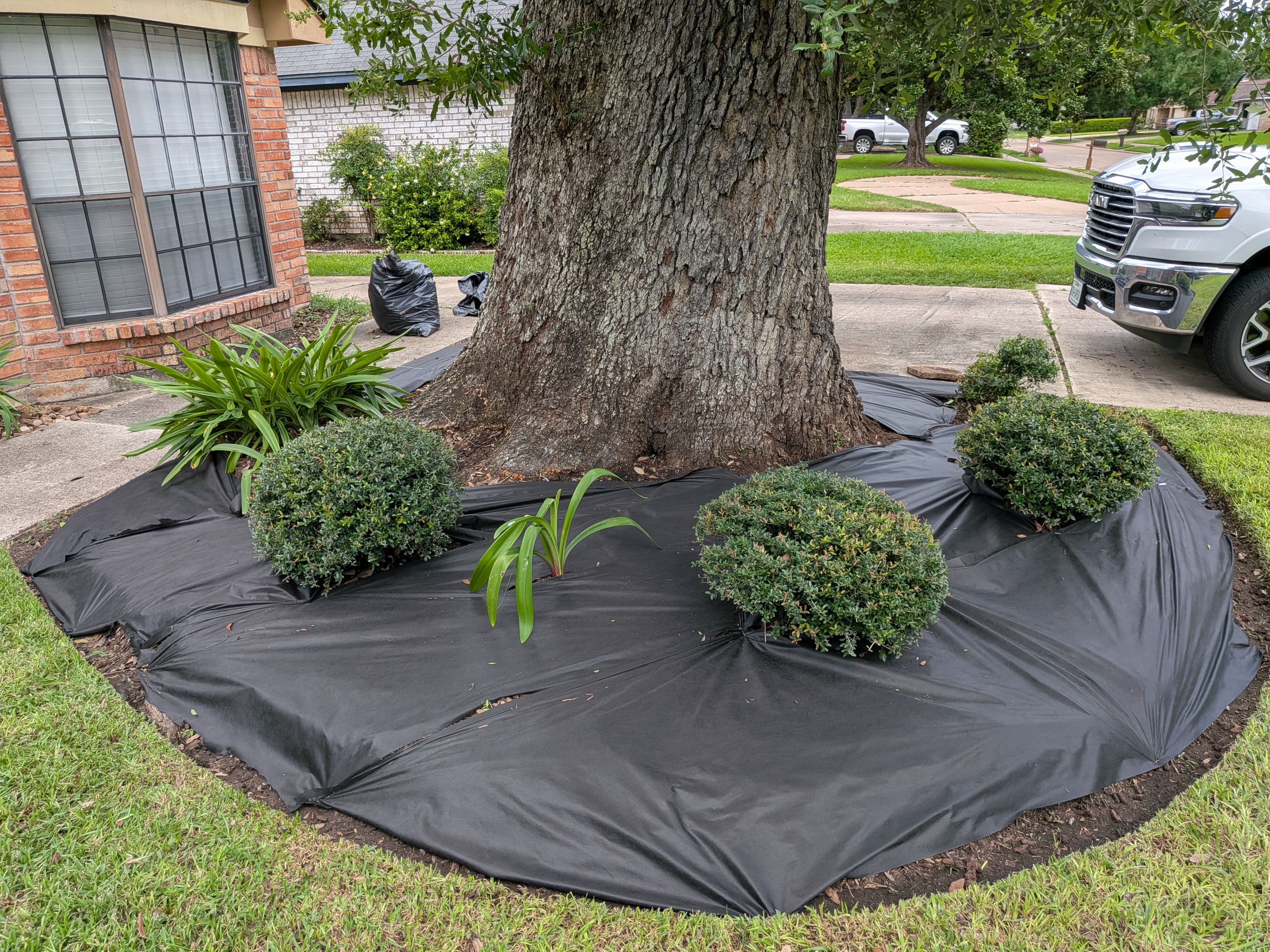 Brazoria County residential landscaping project
