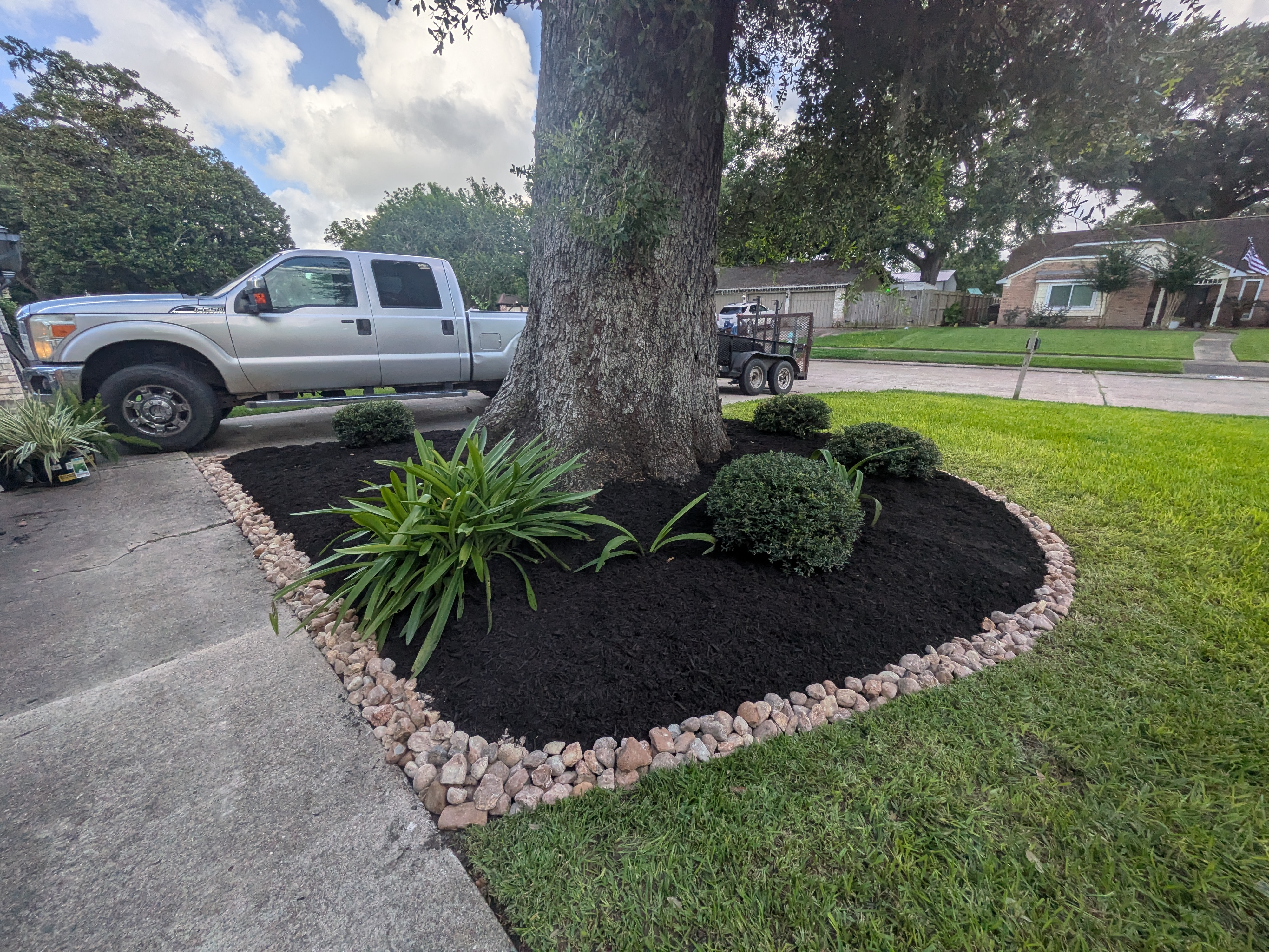 Brazoria County residential landscaping project