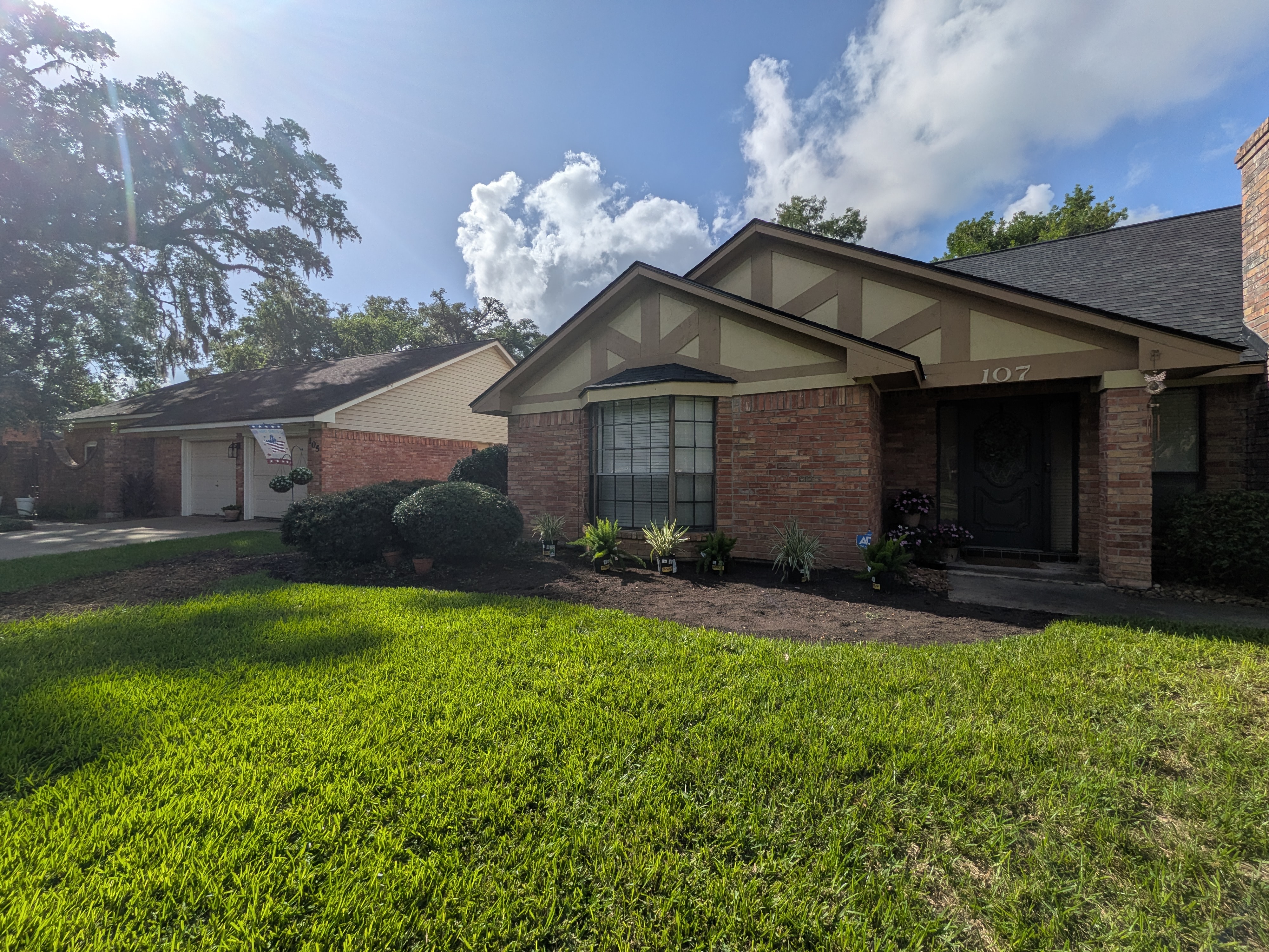 Brazoria County residential landscaping project