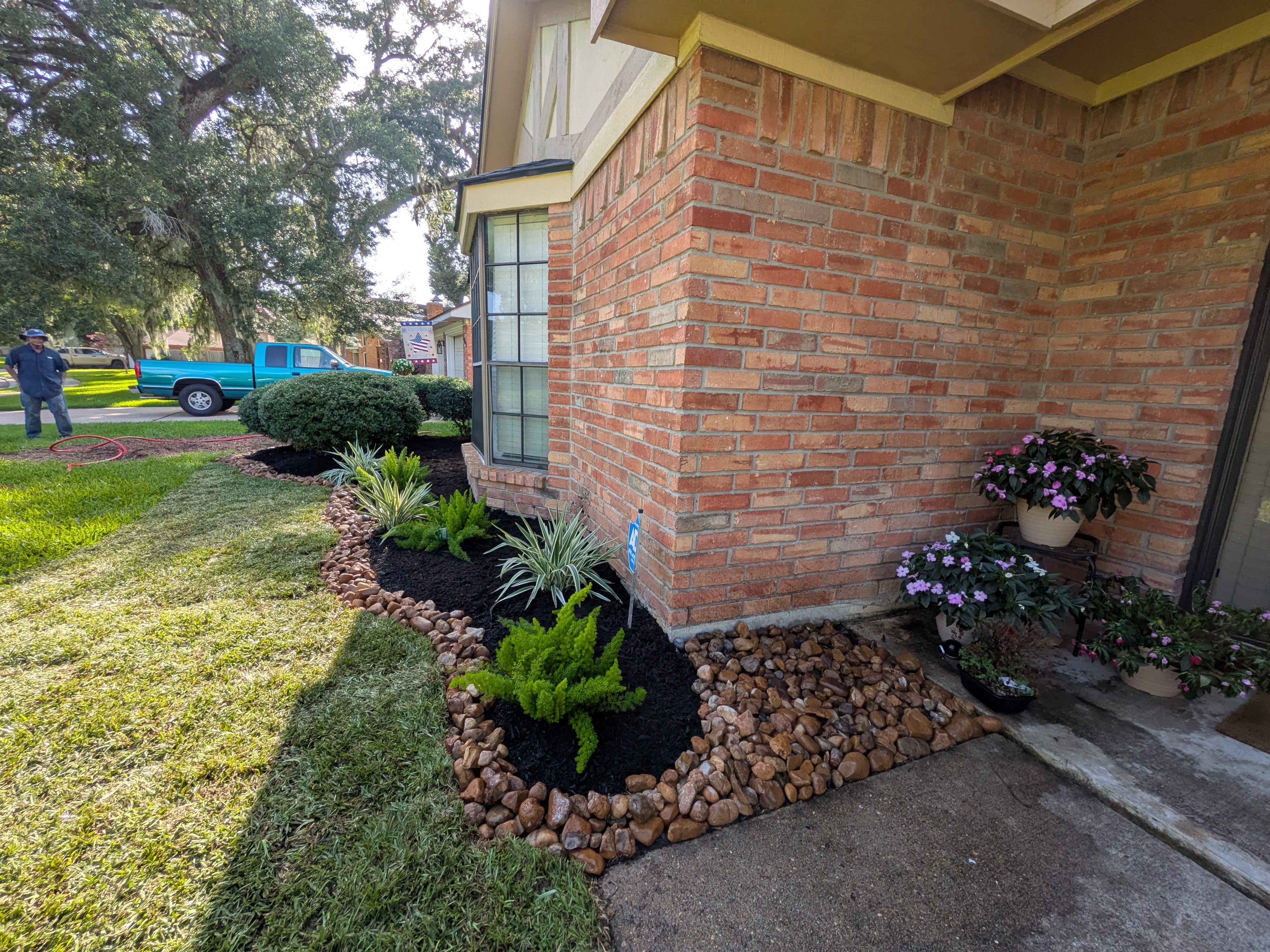 Brazoria County residential landscaping project