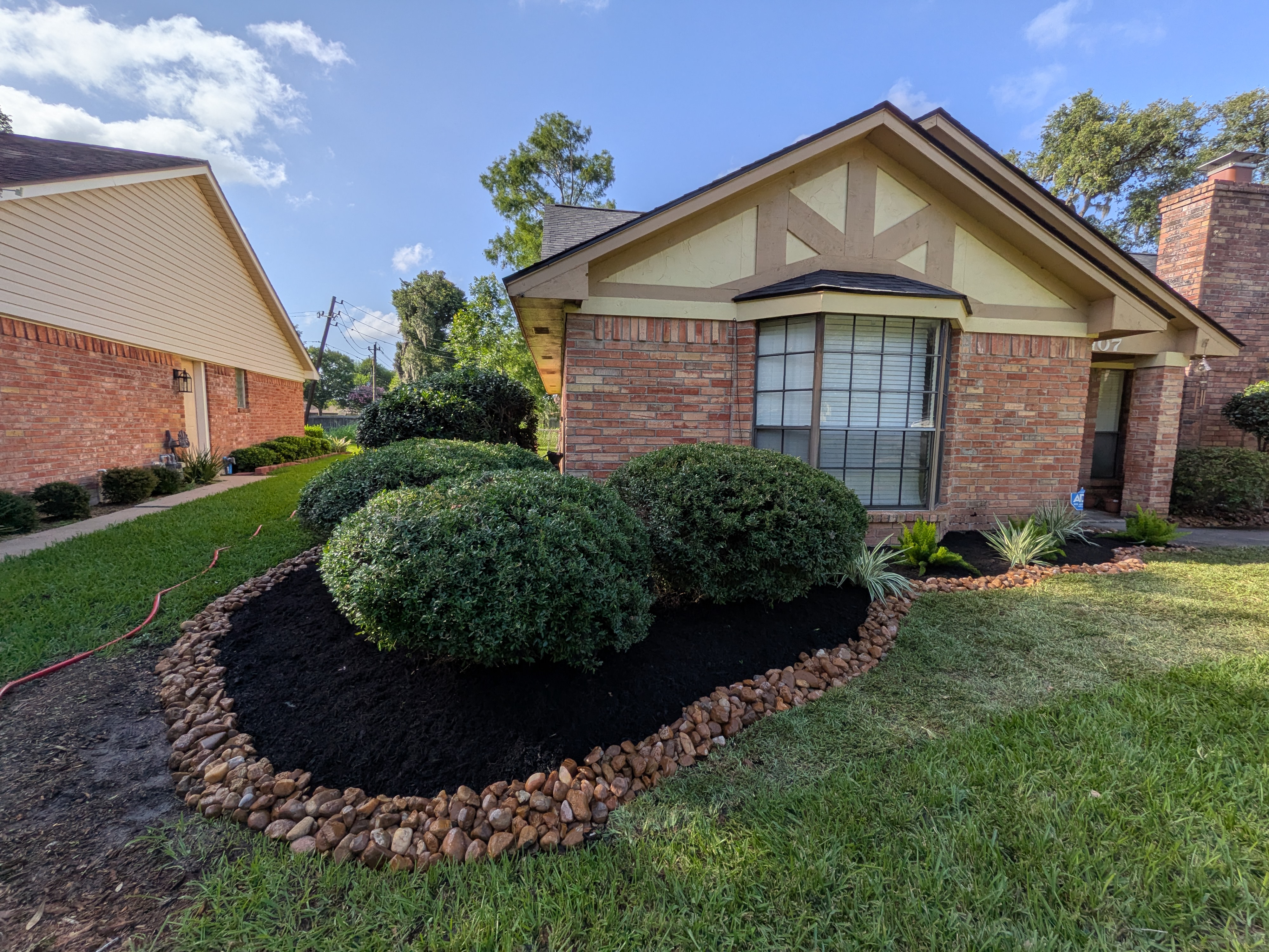 Brazoria County residential landscaping project