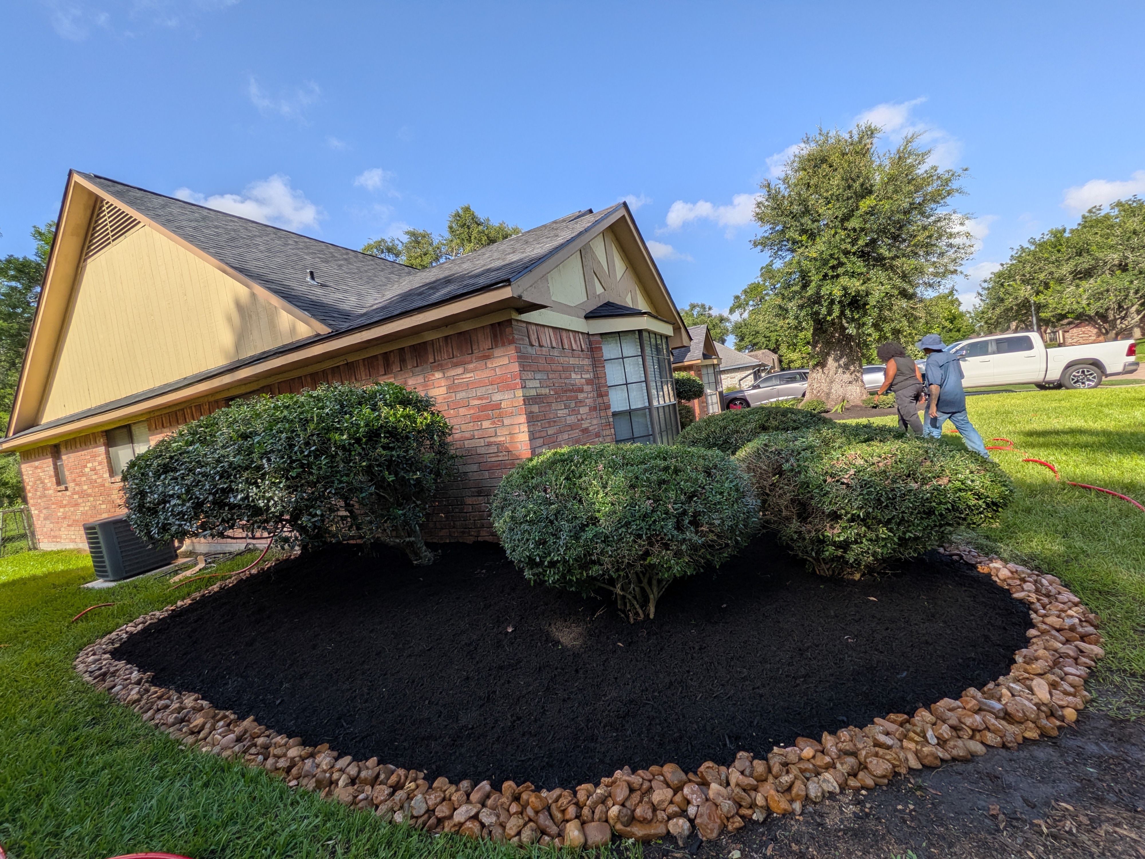 Brazoria County residential landscaping project