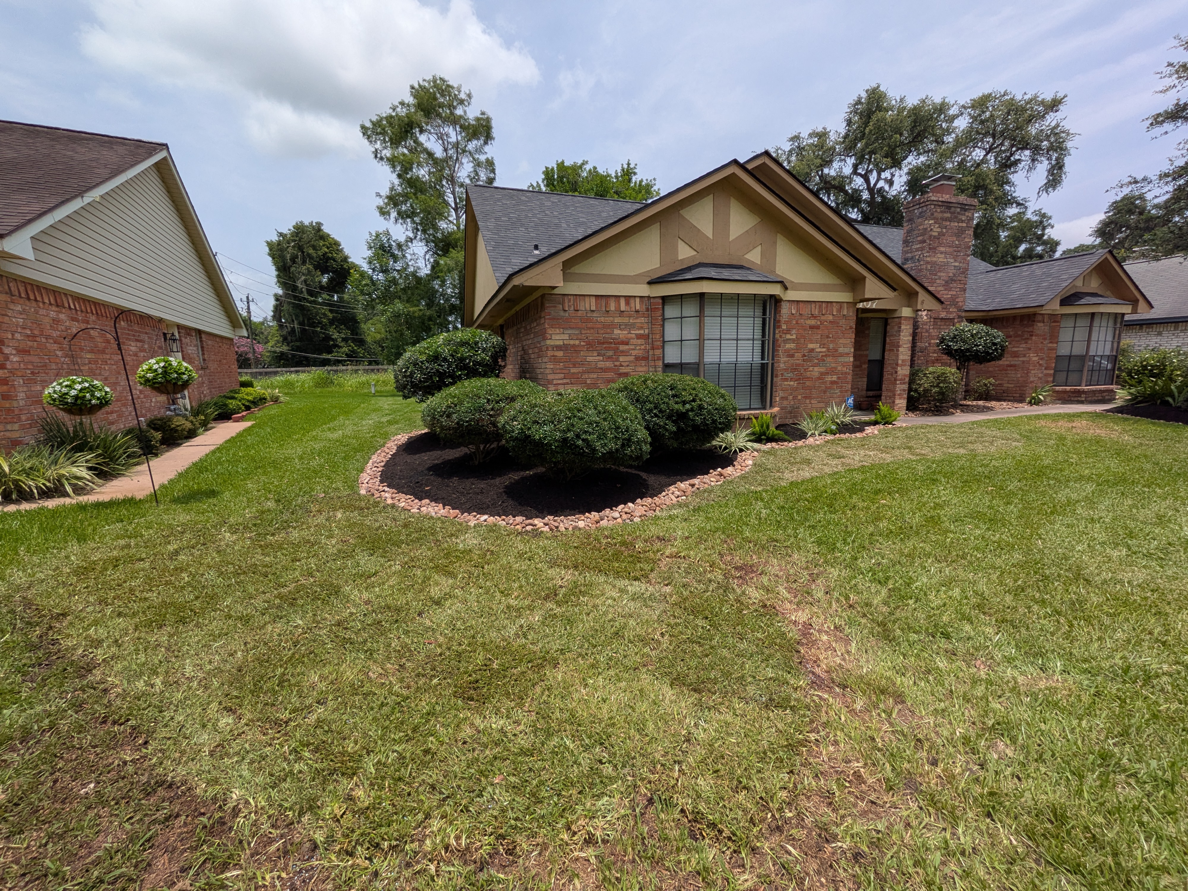 Brazoria County residential landscaping project