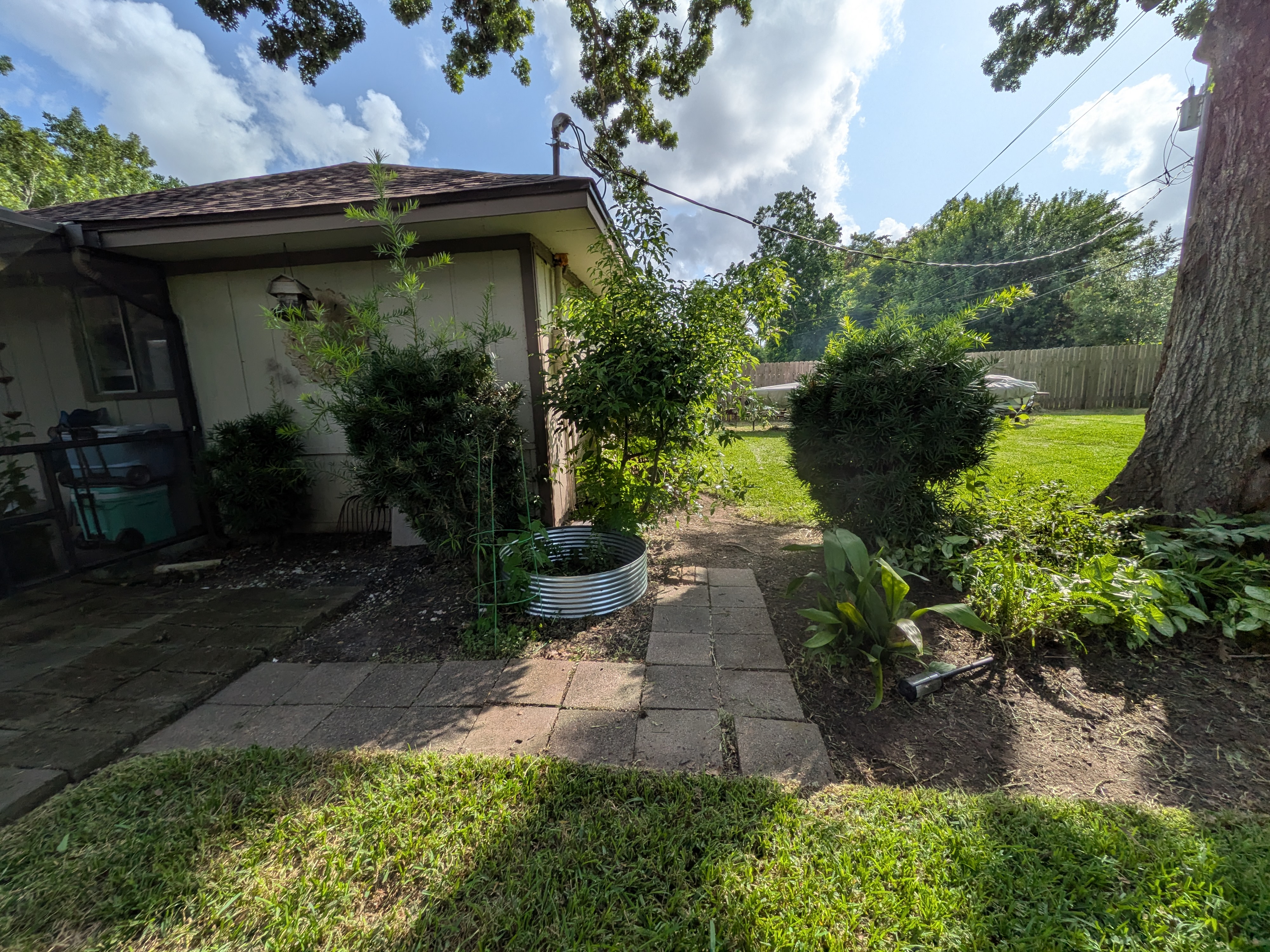 Brazoria County residential landscaping project