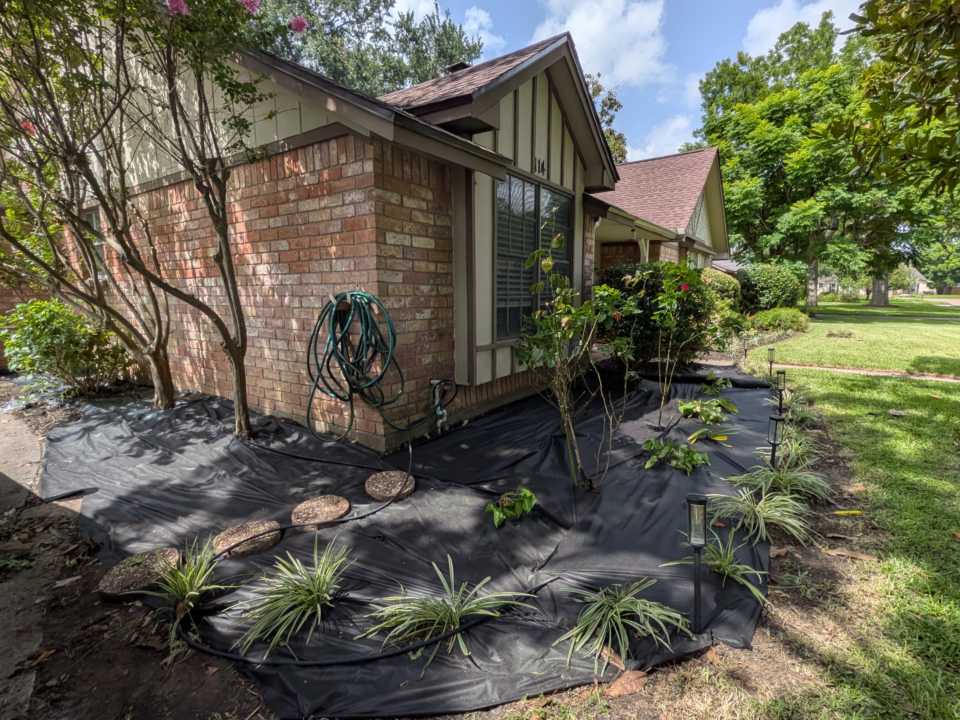 Brazoria County residential landscaping project