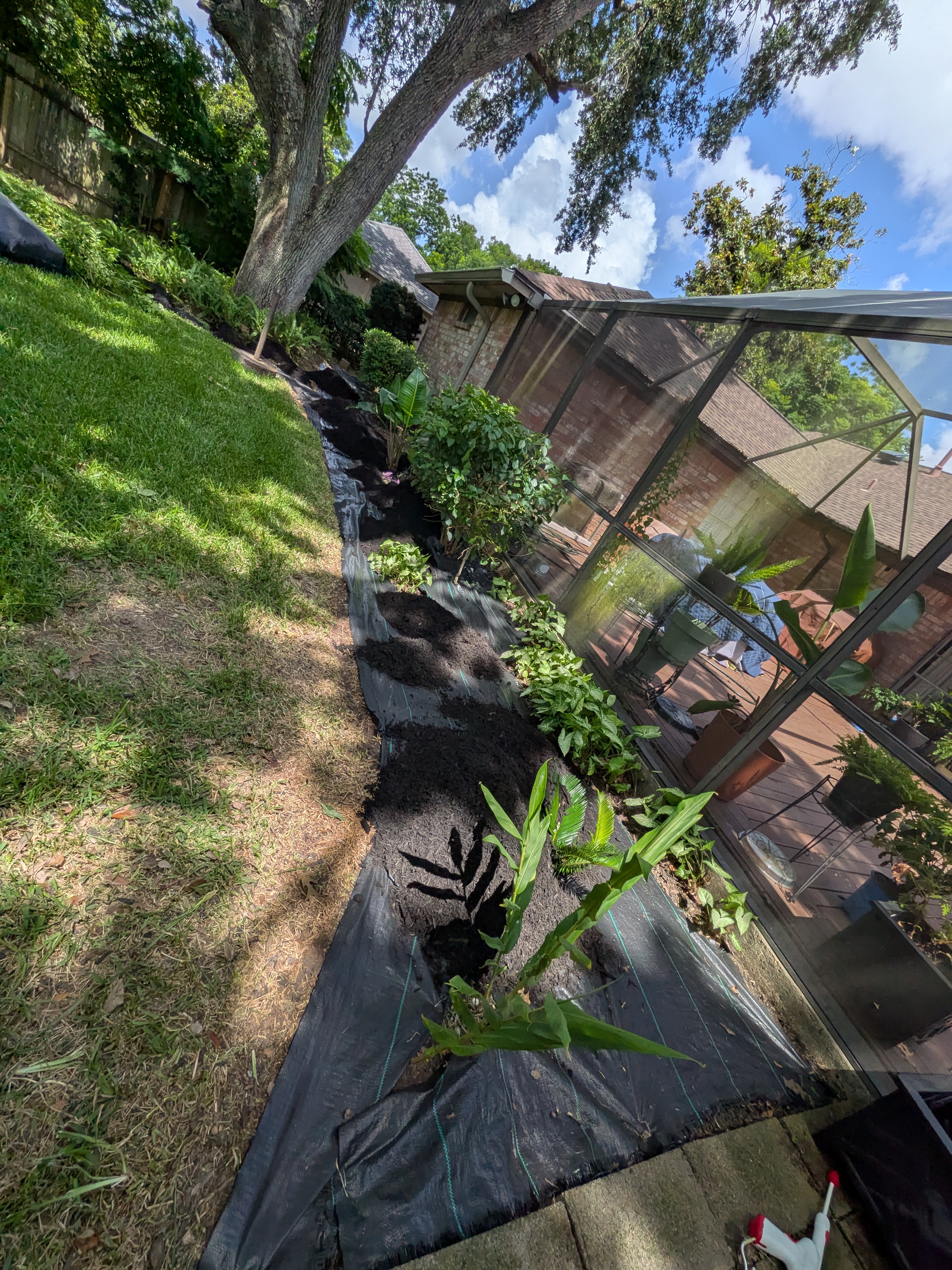 Brazoria County residential landscaping project